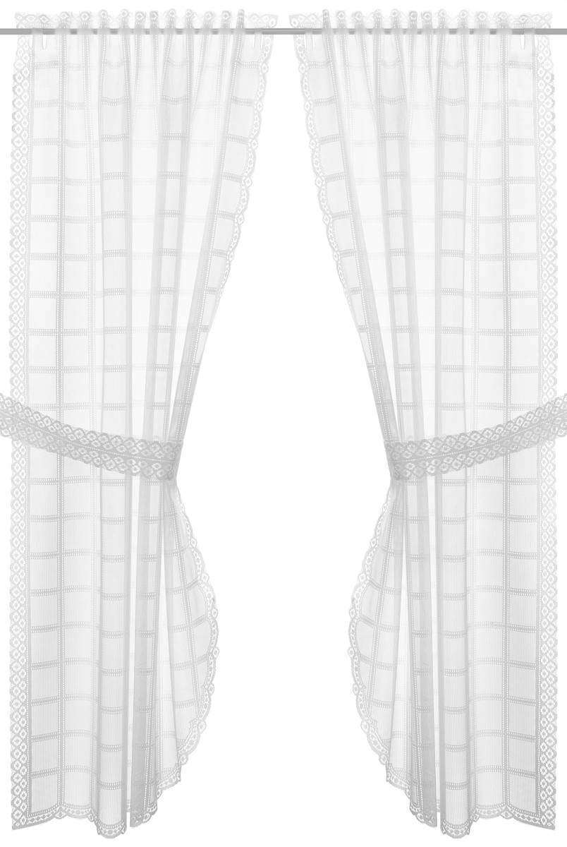 creative lifestyle Landhausgardine Tirol weiß B/L: ca. 90x160 cm