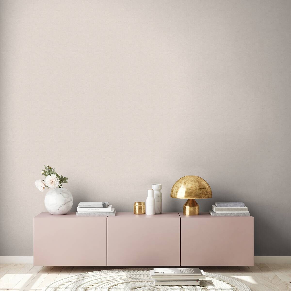 A.S.Creation Vliestapete Attractive Uni beige B/L: ca. 53x1005 cm