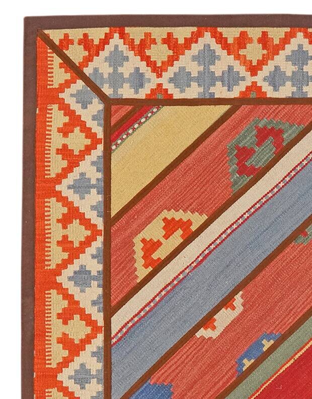PersaTepp Teppich Kelim Tekkehdouz bunt B/L: ca. 120x120 cm