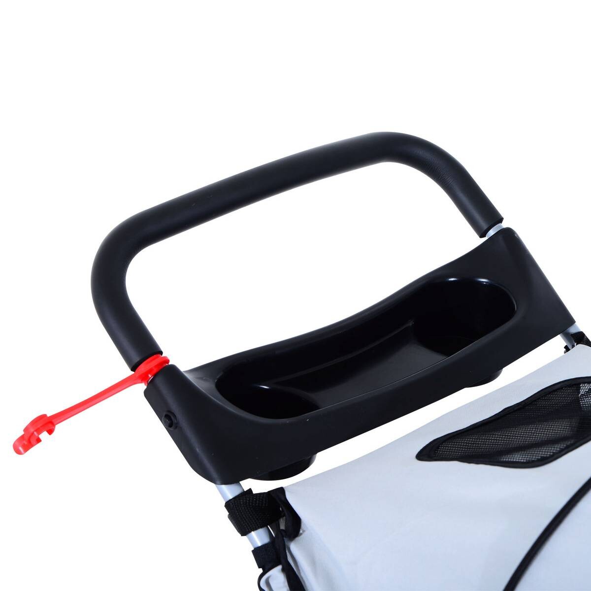 PawHut Hundewagen grau Polyester-Mischgewebe B/H/L: ca. 36x52x55 cm