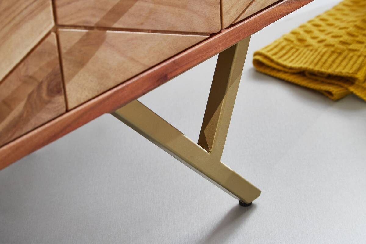 Sideboard natur gold B/H/T: ca. 90x86,5x40 cm