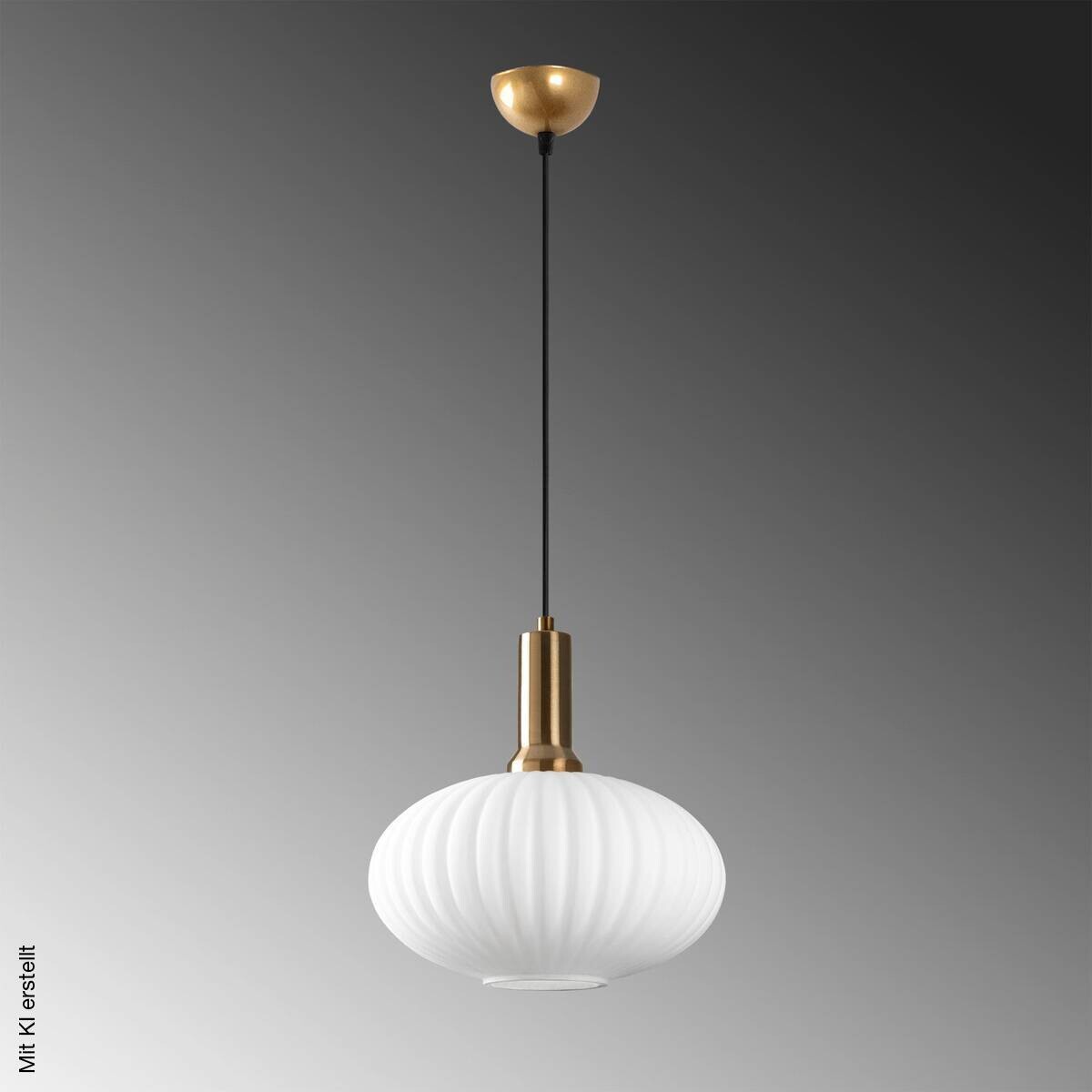 Opviq Pendelleuchte Asker-15181 gold Metall Glas B/H/T/L/D: ca. 30x118x30x30x30 cm E27 1 Brennstellen