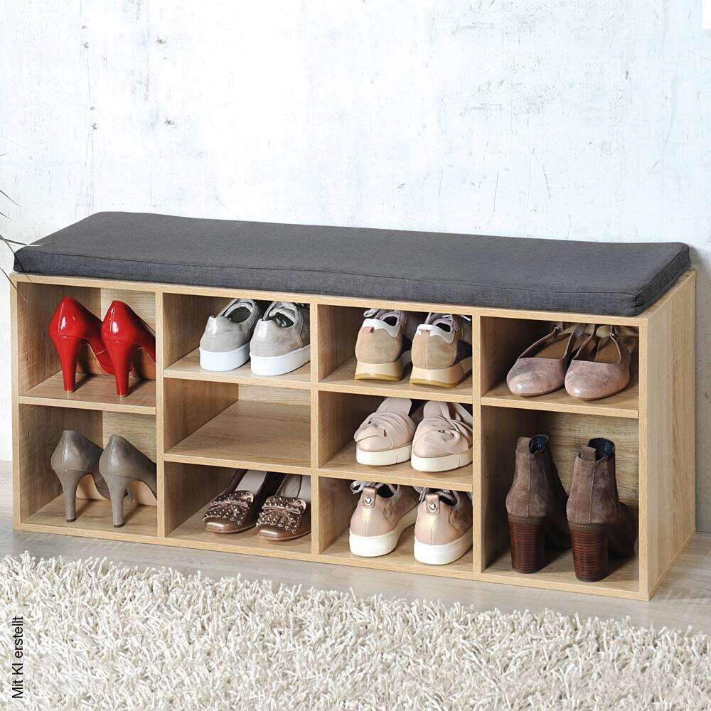 Kesper Schuhregal natur Spanplatte B/H/T: ca. 103,5x48x29,5 cm