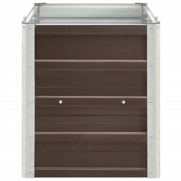 Garten-Hochbeet braun Stahl B/H/L: ca. 40x45x240 cm