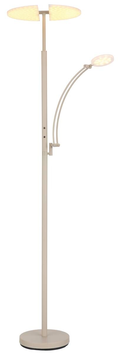 GLOBO LED-Deckenfluter sand Acryl Metall B/H/L: ca. 40,5x183x80 cm 1 Brennstellen