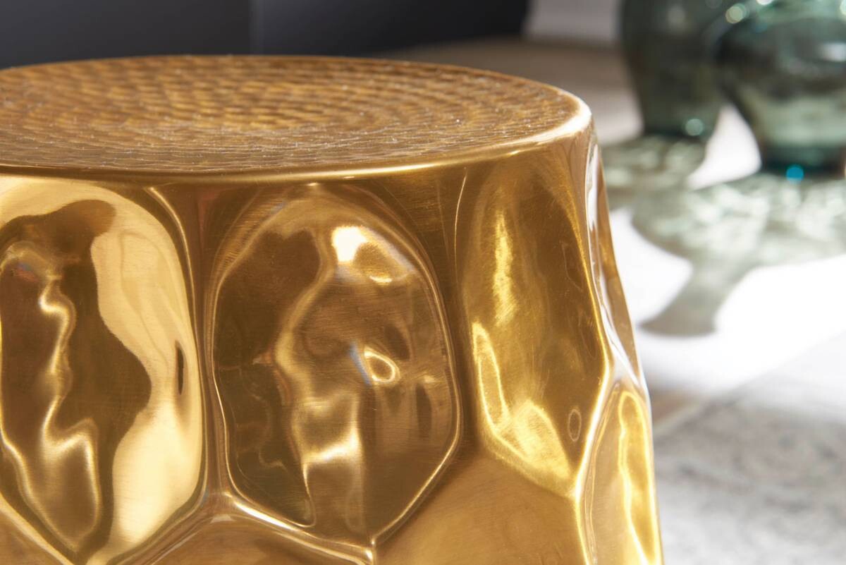 Beistelltisch gold Aluminium B/H/T: ca. 30x47x30 cm