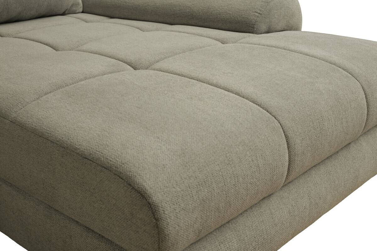 Ecksofa mit Bettfunktion und Bettkasten Lorenz olive Microfaser B/H/T: ca. 284x74x180 cm