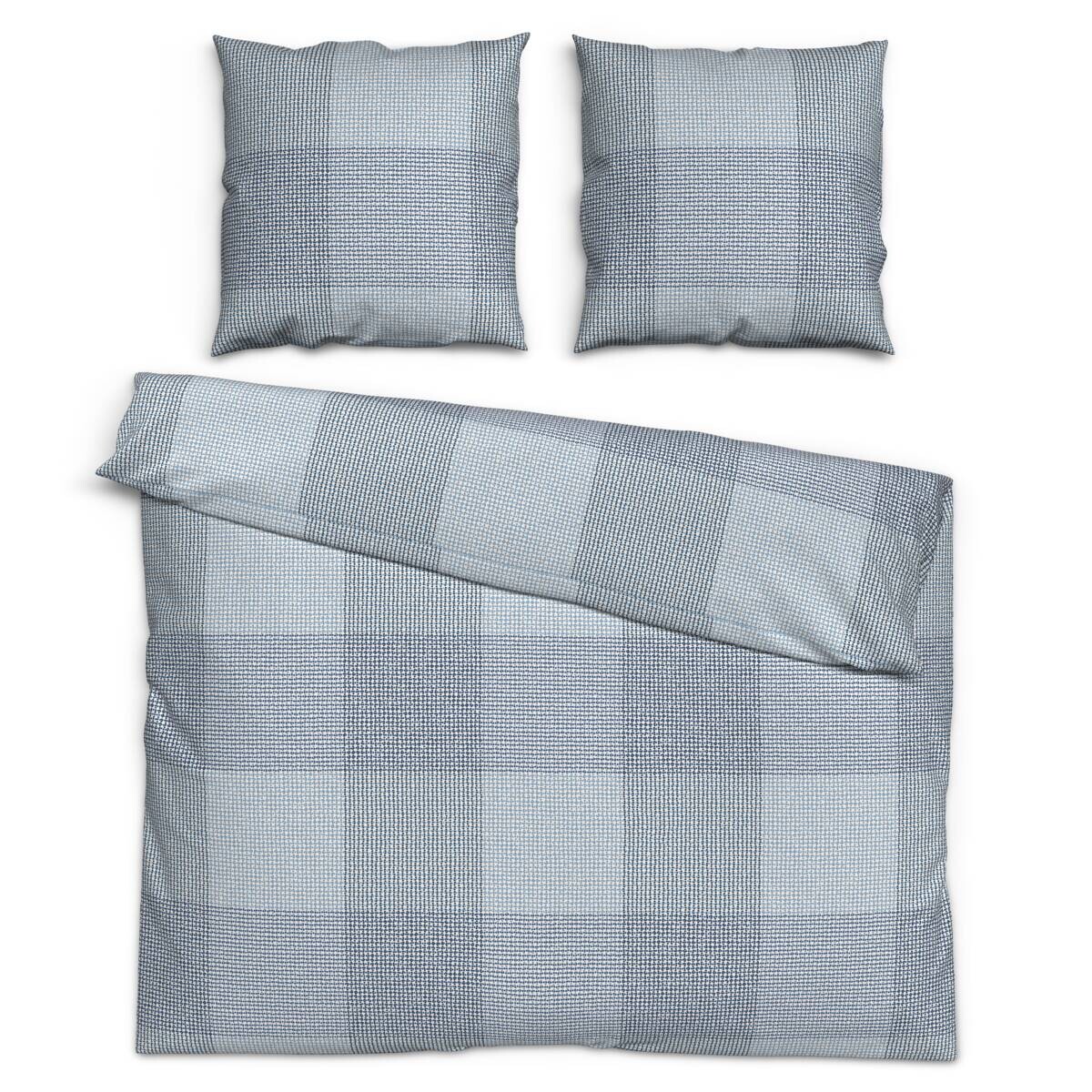 Microfaser Bettwäsche blau 100% Polyester B/L: ca. 200x200 cm