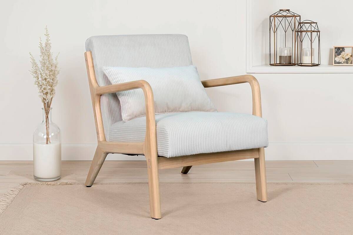 Sessel NOHR natur weiß B/H/T: ca. 65,2x80,6x76 cm