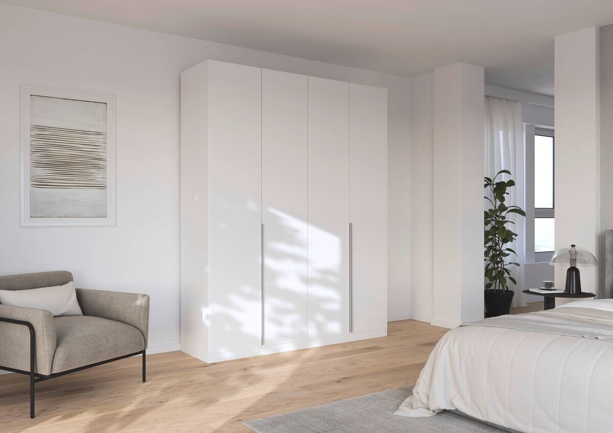 Kleiderschrank Alabama Alpinweiß B/H/T: ca. 181x229x54 cm