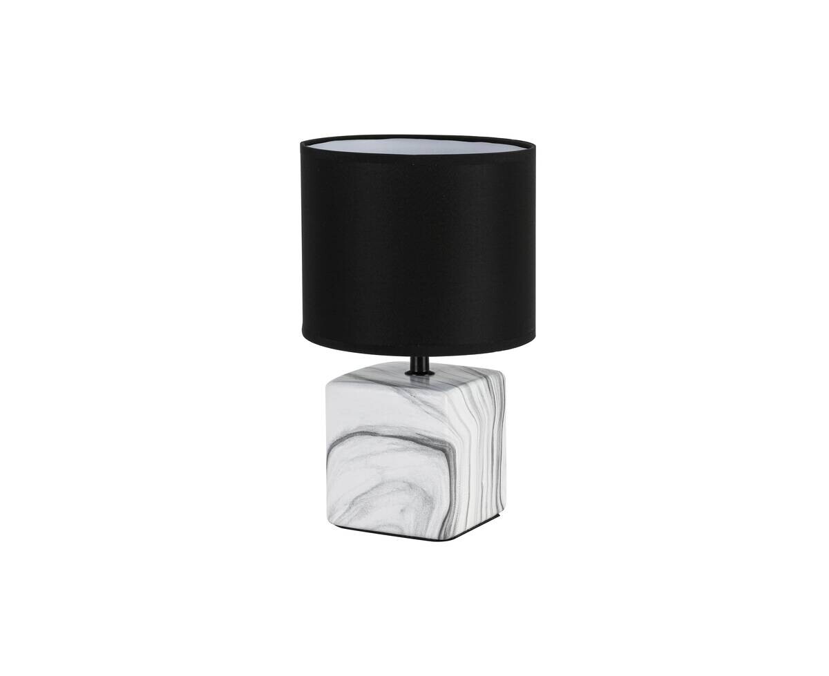 Nolo Tischleuchte Shelly weiß Keramik B/L: ca. 19x31 cm E27 1 Brennstellen