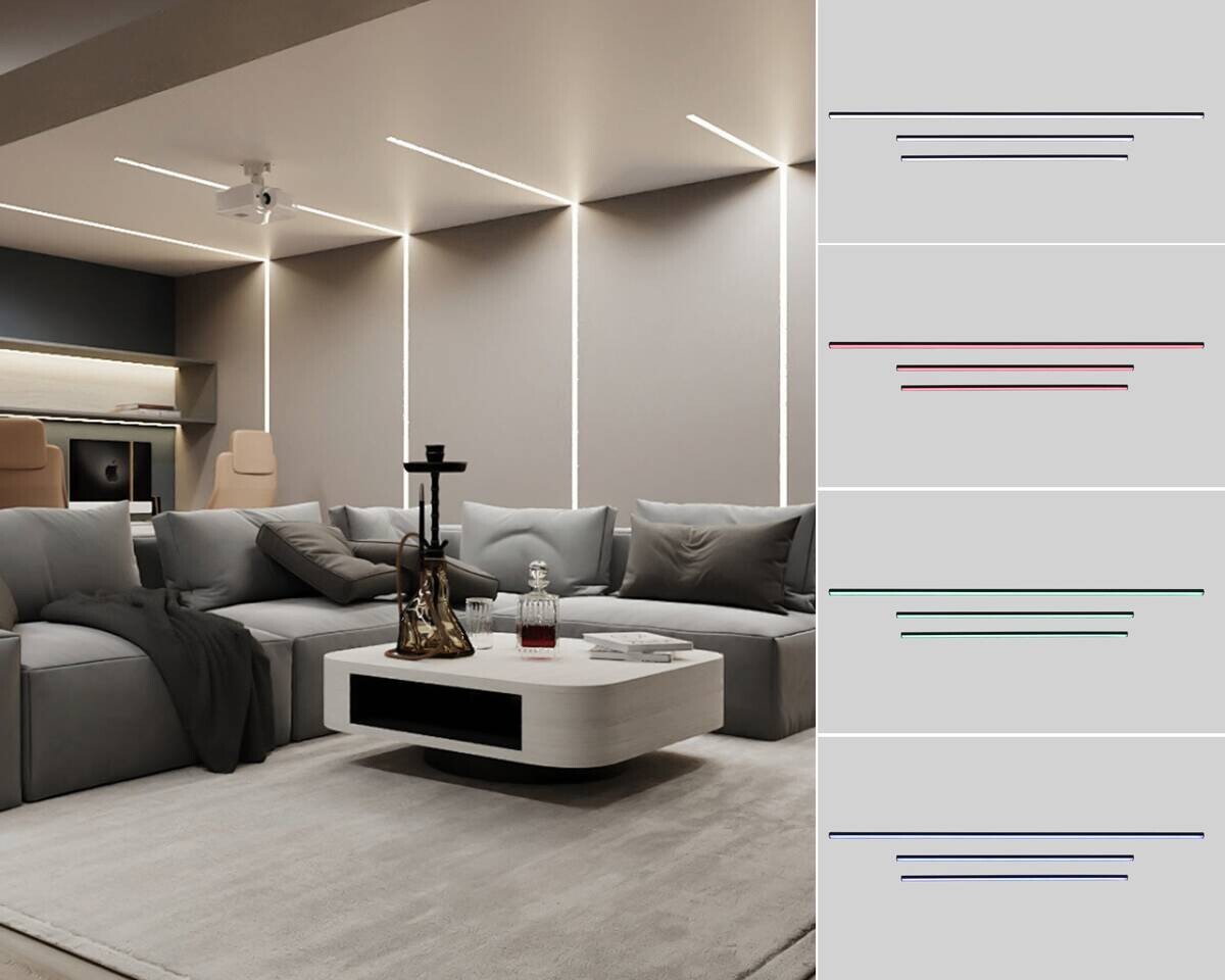 Nolo LED-Akustikpaneelleuchte Line weiß