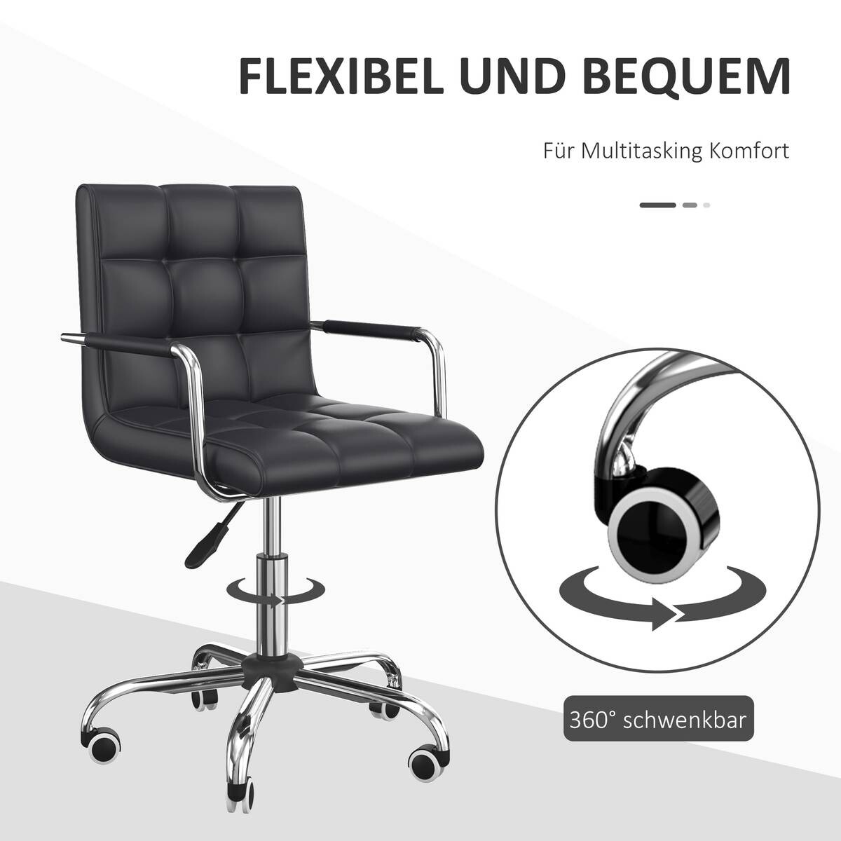 Drehstuhl 02-0697 schwarz