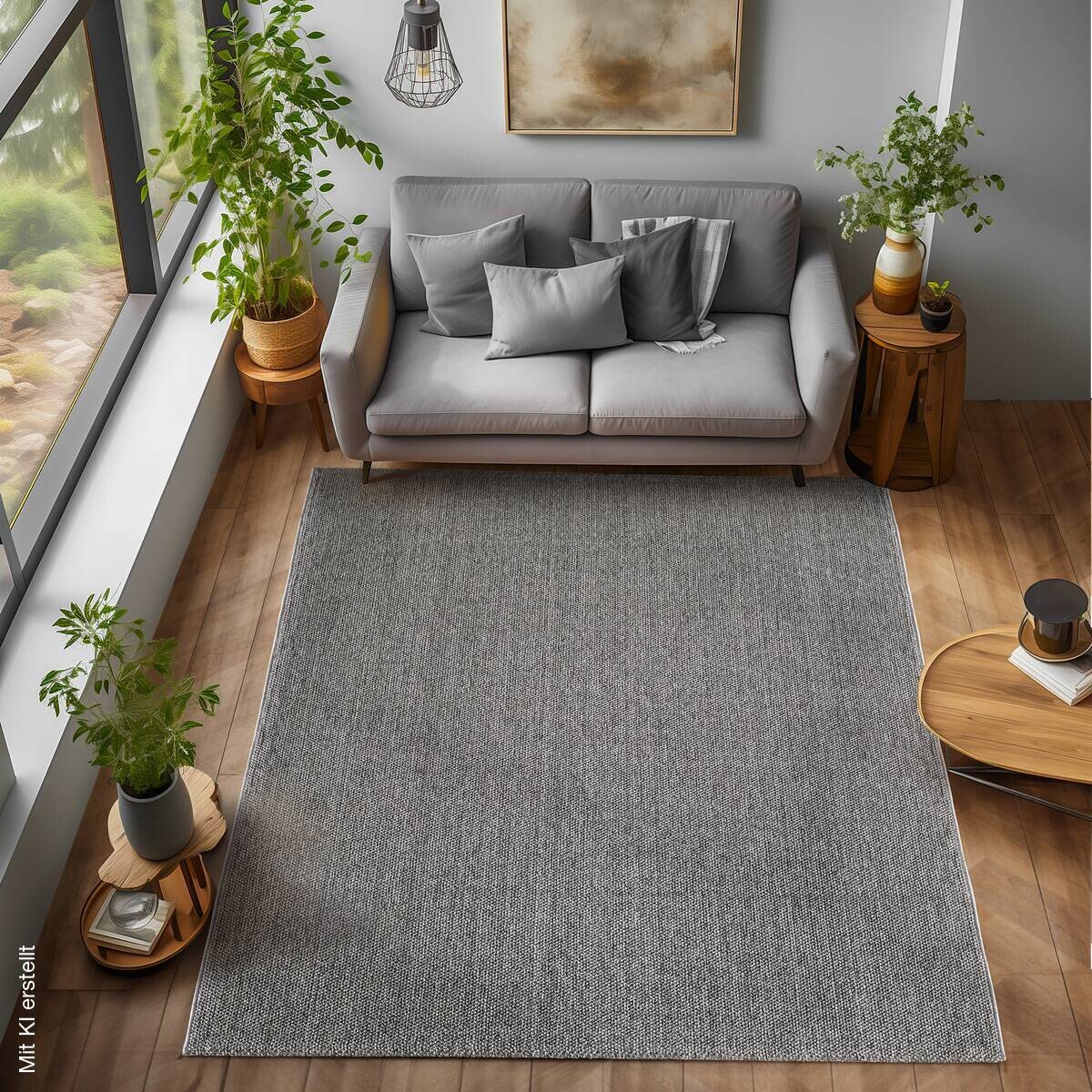 Ayyildiz Teppich LOOM grau B/L: ca. 60x100 cm