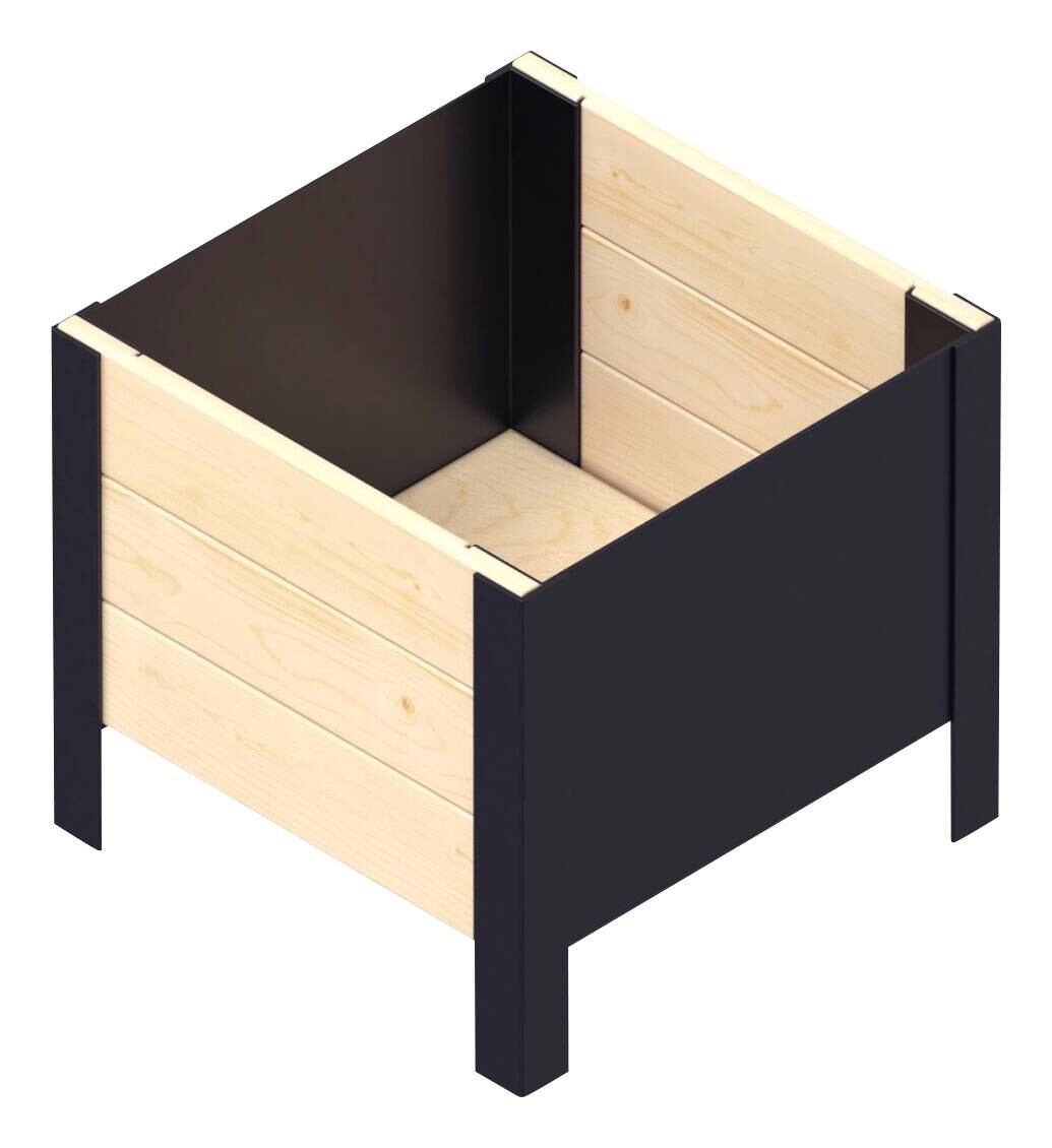 UPYARD Hochbeet MODERN natur Holz B/H/L: ca. 36x32x36 cm