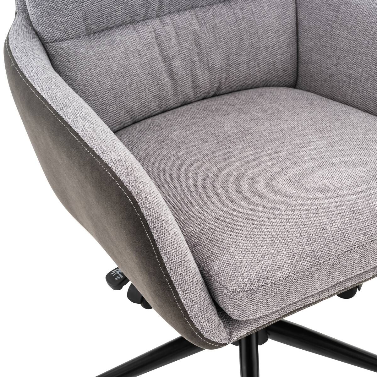 Drehstuhl Hannah grau Stoff