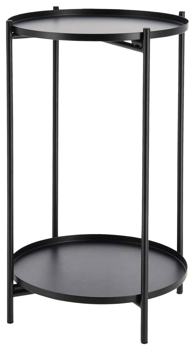 cepewa Beistelltisch schwarz Eisen B/H/L: ca. 28x48x28 cm