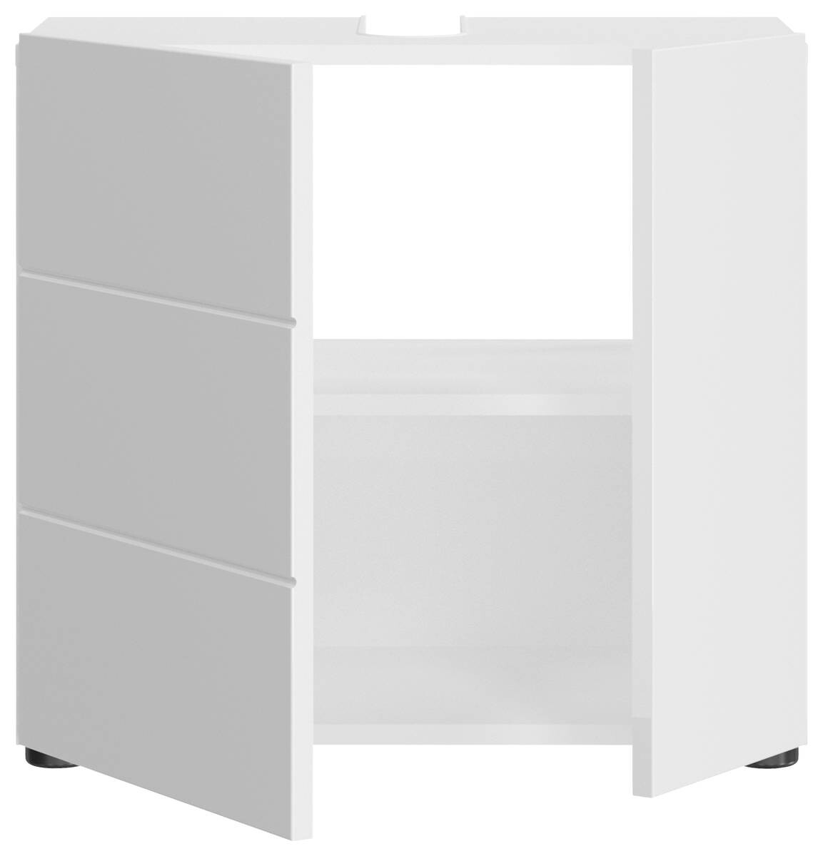 Waschbeckenunterschrank Vira weiß Hochglanz B/H/T: ca. 60x57x34 cm