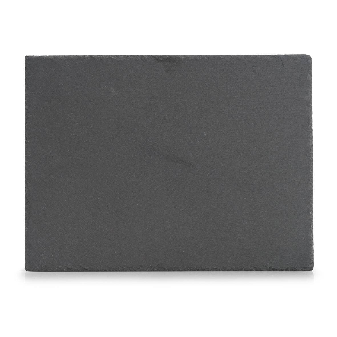 Zeller Servierplatte anthrazit Schiefer B/H/L: ca. 30x0,7x40 cm