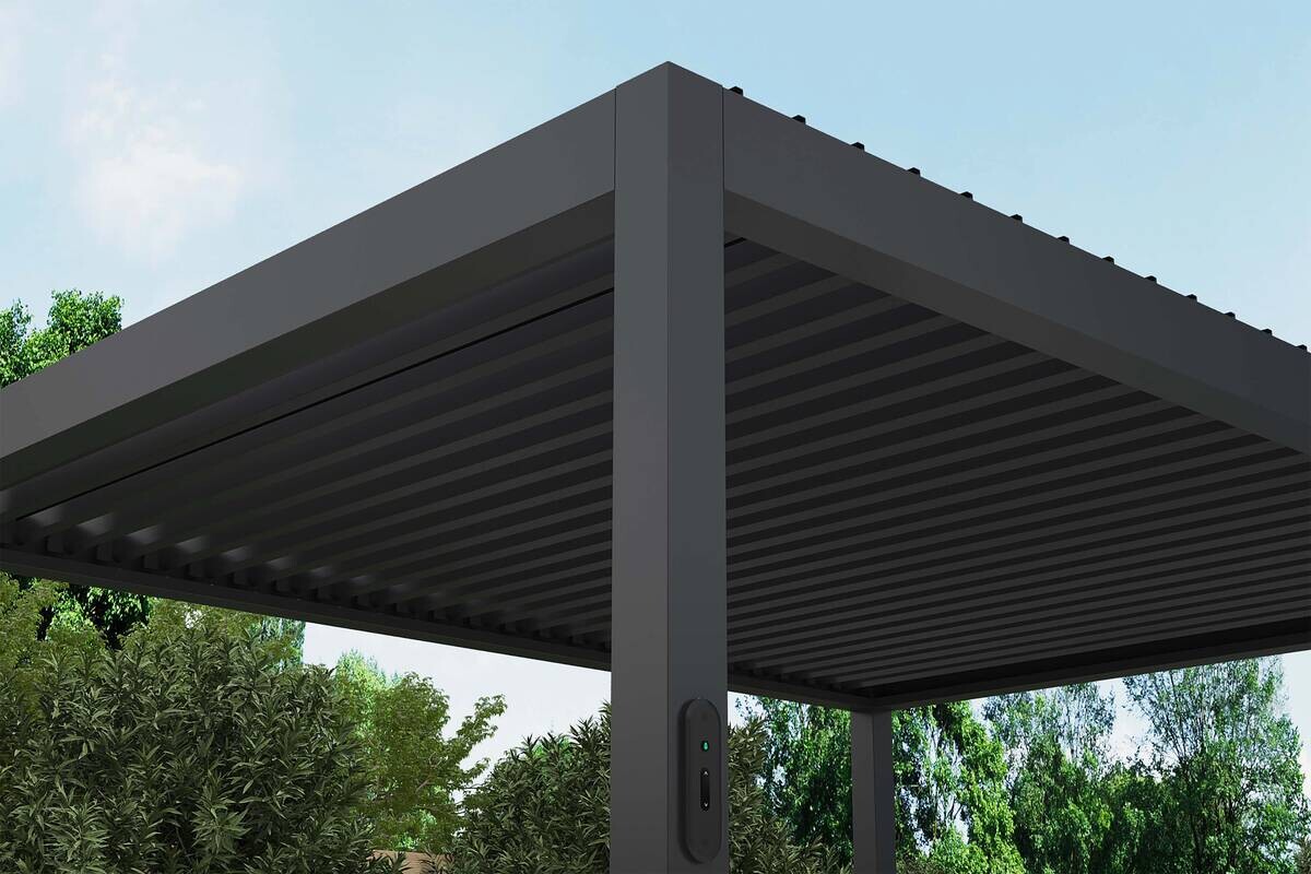 Pergola anthrazit Aluminium B/H/L: ca. 300x256x393 cm