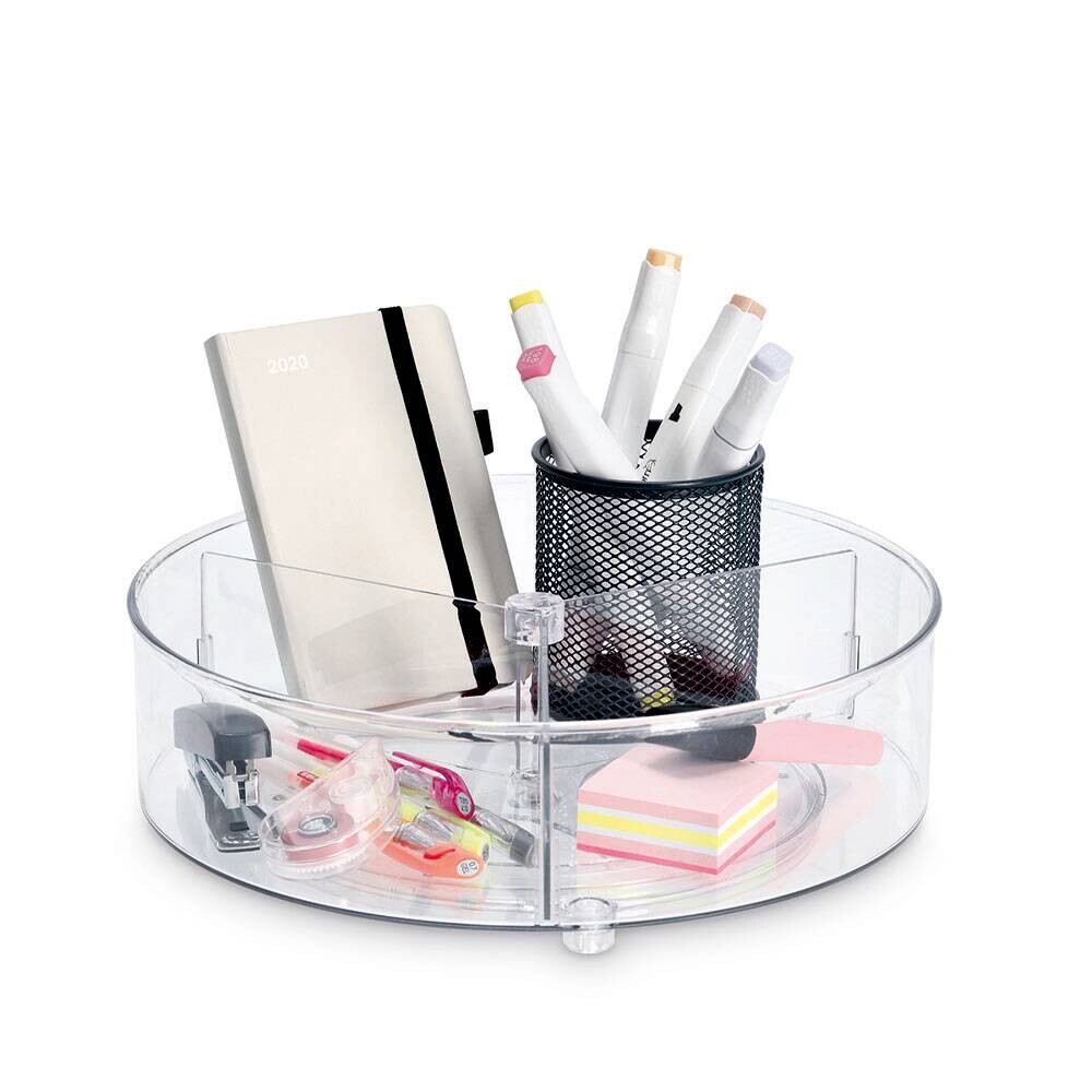 Zeller Dreh-Organizer transparent Kunststoff B/H/L: ca. 27x8,5x27 cm