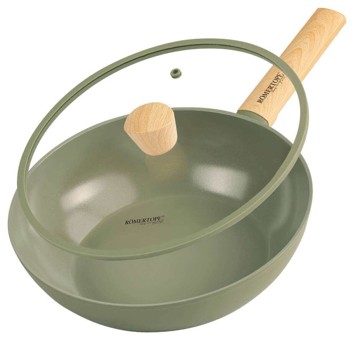 Römertopf grün Aluminium D: ca. 28 cm
