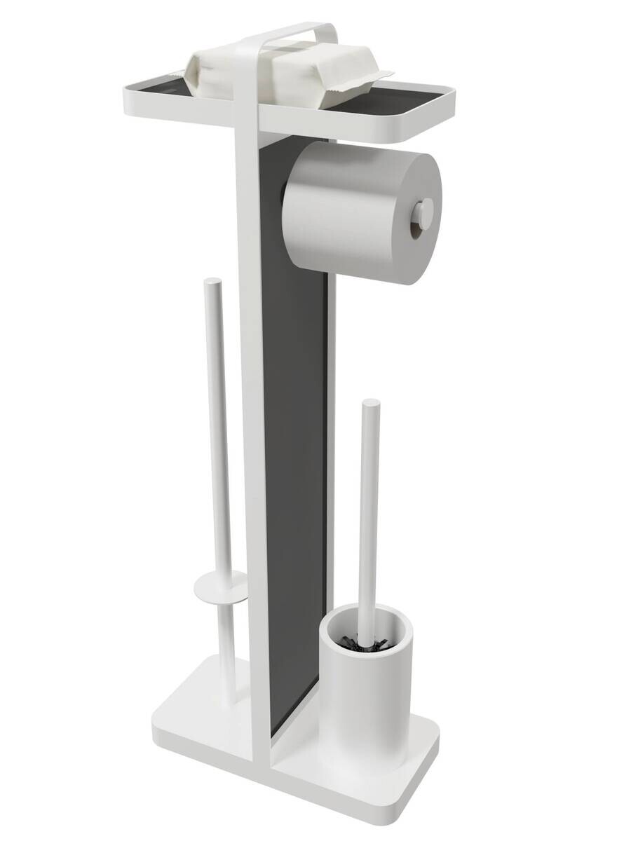 POCOline Stand-WC-Garnitur weiß Glas