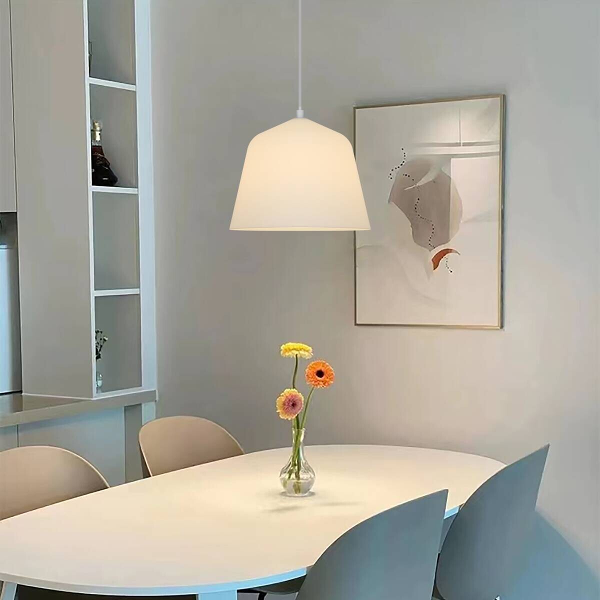 POCOline Pendelleuchte Sabine weiß B/H: ca. 25x120 cm E27 1 Brennstellen