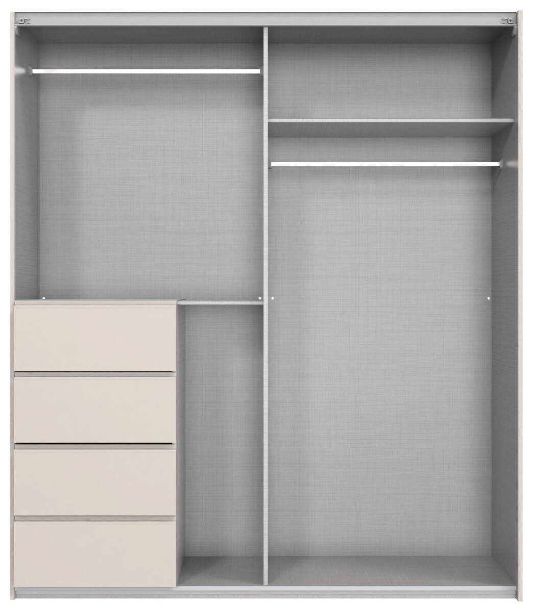 Schwebetürenschrank Bali Kaschmir B/H/T: ca. 180x208x64 cm