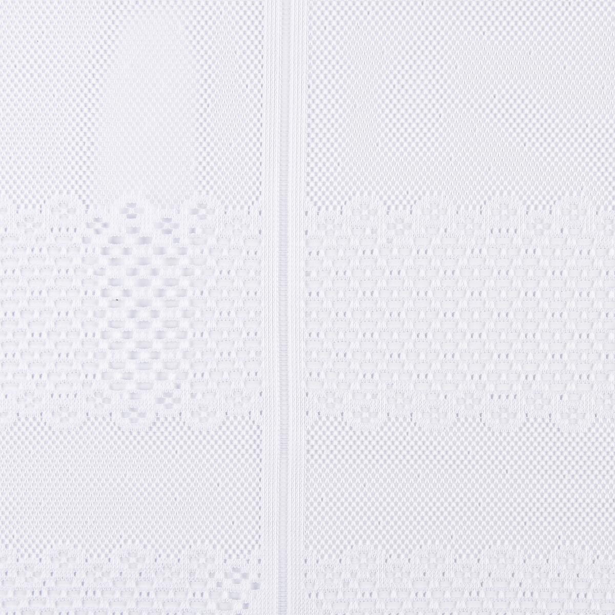 Scheibengardinen-Meterware weiß 100% Polyester H: ca. 50 cm