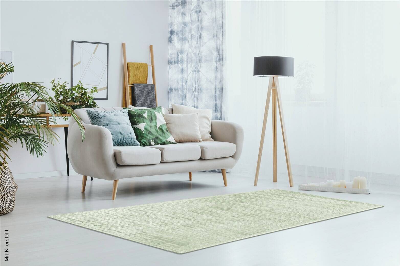 Padiro Kurzflorteppich Karma 125 mint B/H/L: ca. 160x0,8x230 cm