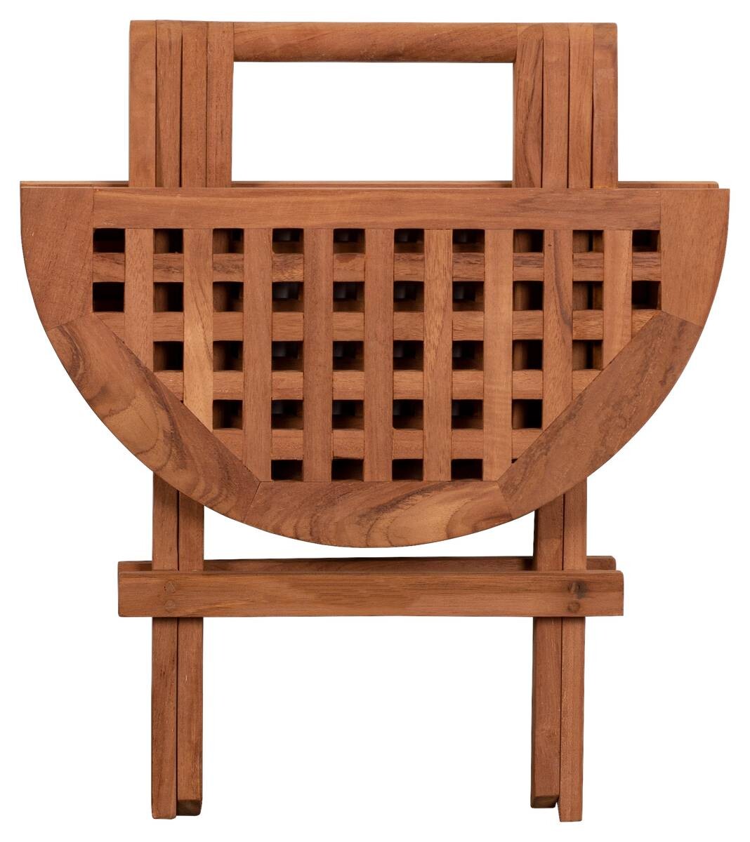 deVries Beistelltisch Woodie natur Teakholz H/D: ca. 50x50 cm