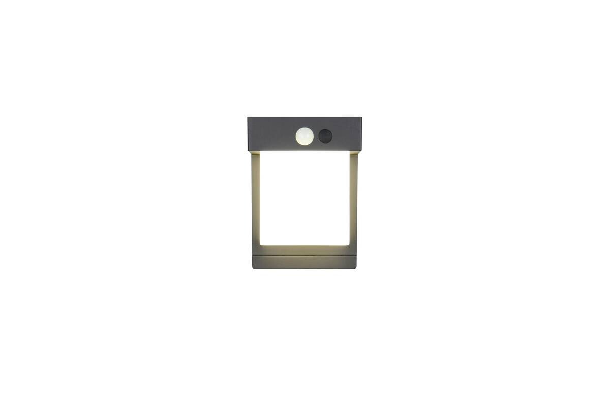 Solar-Außenwandleuchte mattschwarz B/H: ca. 1x14 cm