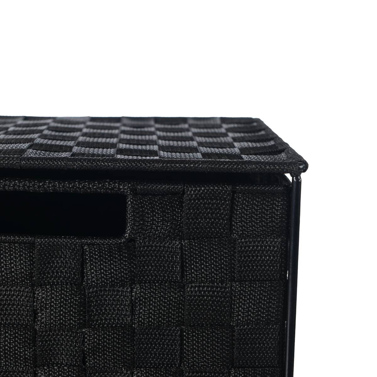 Aufbewahrungsregal schwarz Polyester B/H/L: ca. 25,5x53x31 cm