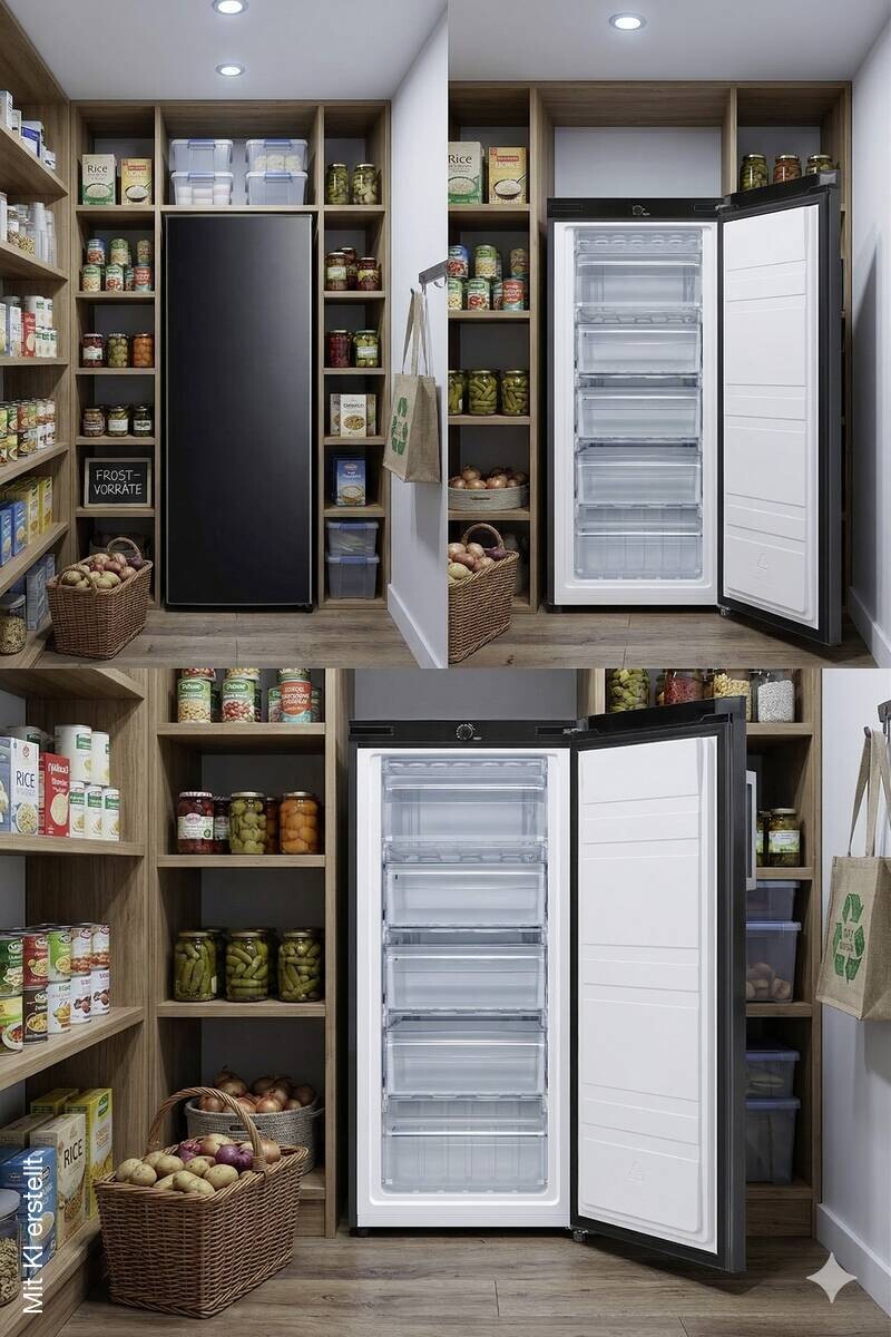POCOline Gefrierschrank GS142-160ES schwarz B/H/T: ca. 55x142x55 cm