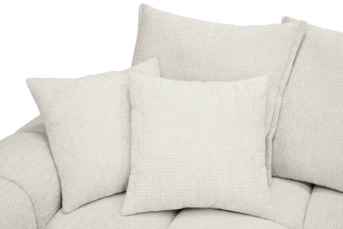 Ecksofa elfenbein Microfaser B/H/T: ca. 312x97x229 cm