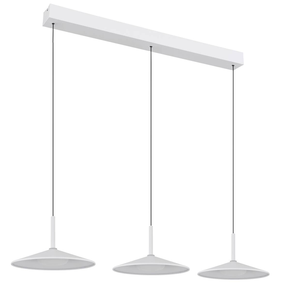 GLOBO LED-Hängeleuchte Opal transparent weiß PVC Acryl Metall B/H/L: ca. 25x180x95 cm 1 Brennstellen