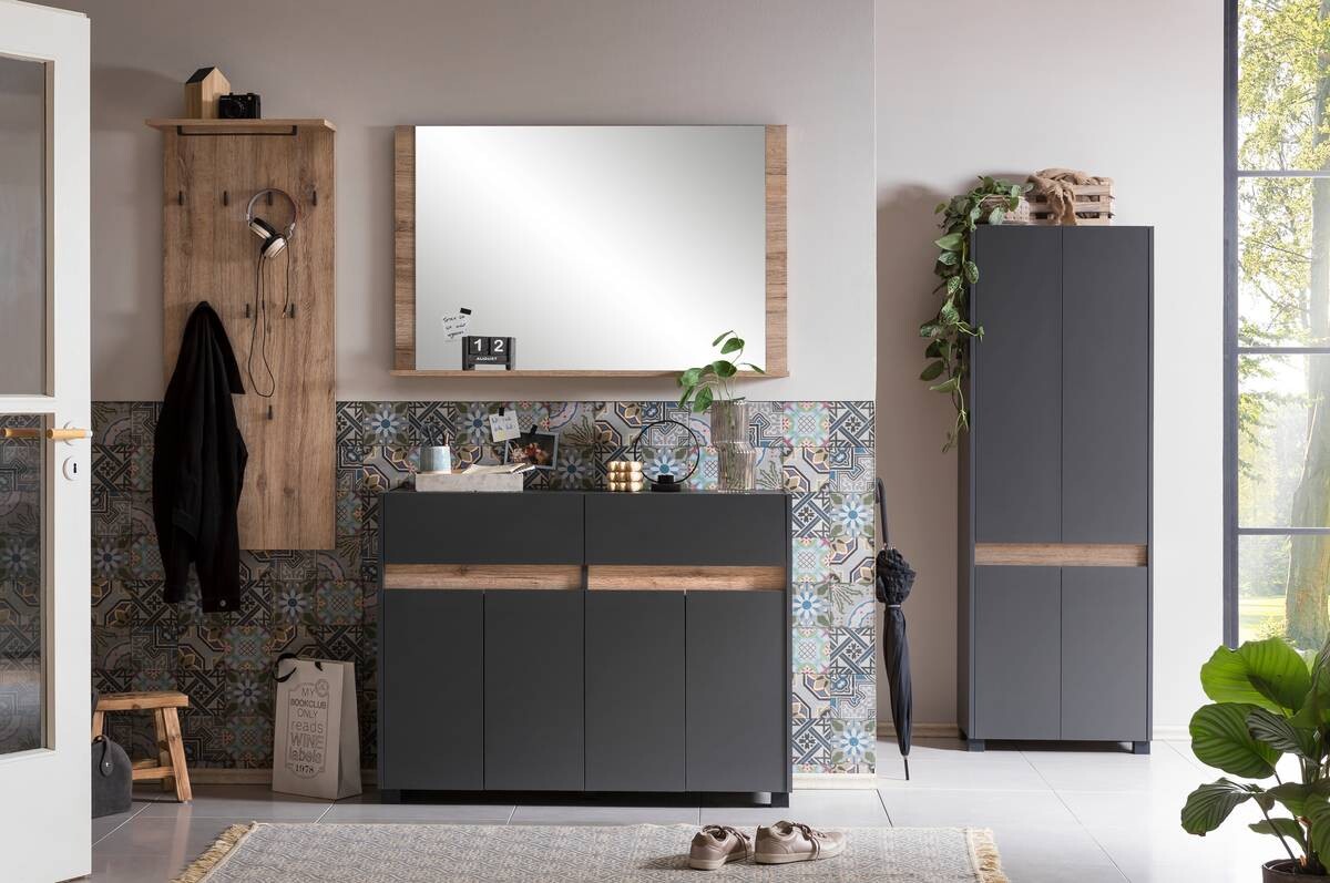 Kommode Cosmo anthrazit B/H/T: ca. 112,2x84,8x33 cm