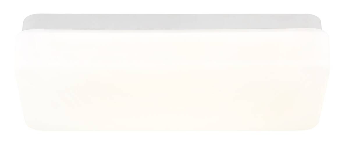 GLOBO LED-Deckenleuchte weiß Opal Metall Acryl B/H/L: ca. 13,5x6x28,5 cm 1 Brennstellen