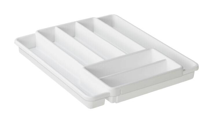 Rotho Besteckkasten DOMINO weiß Kunststoff B/H/L: ca. 34,1x5,1x39,7 cm