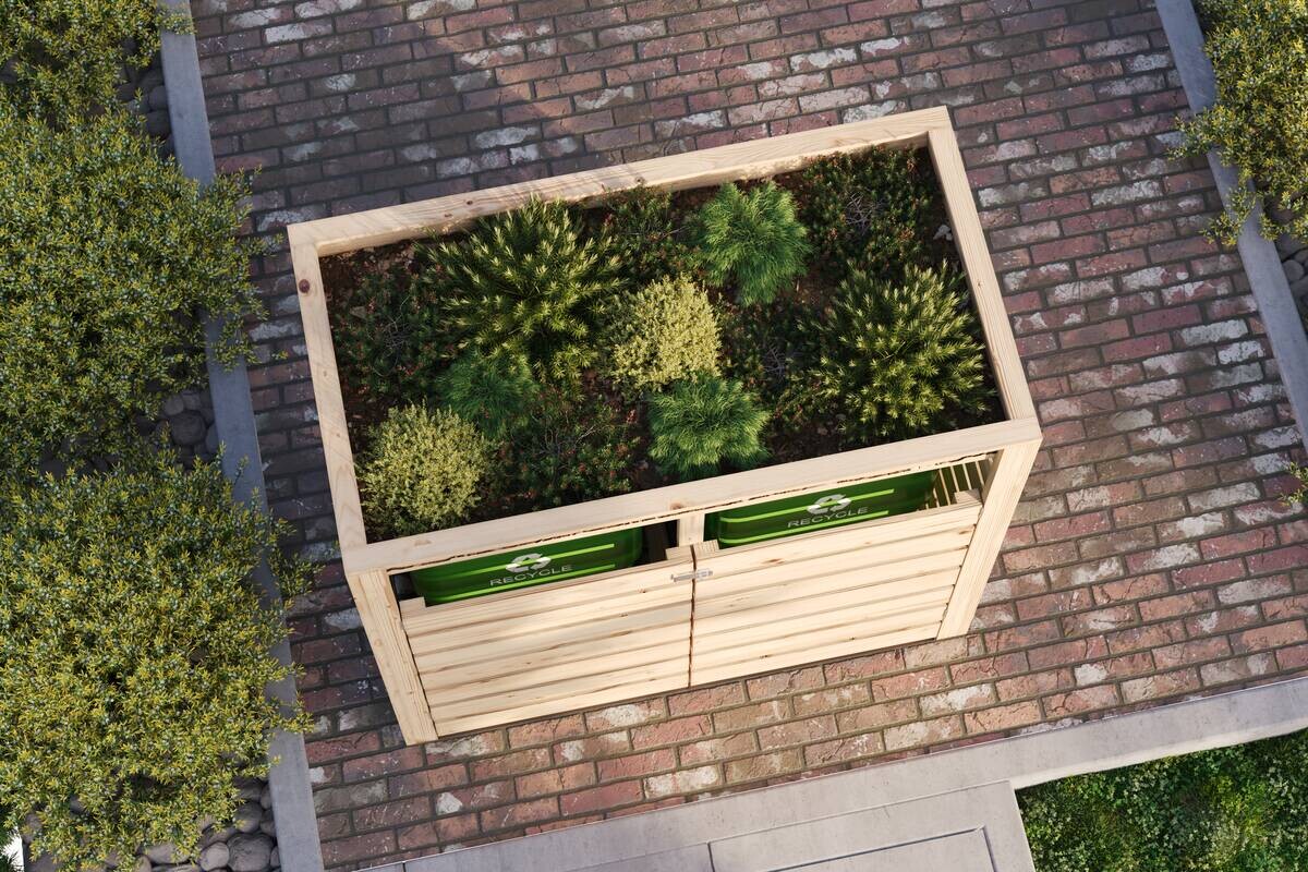 Karibu Gartenhaus anthrazit B/H/T: ca. 238x143x88 cm