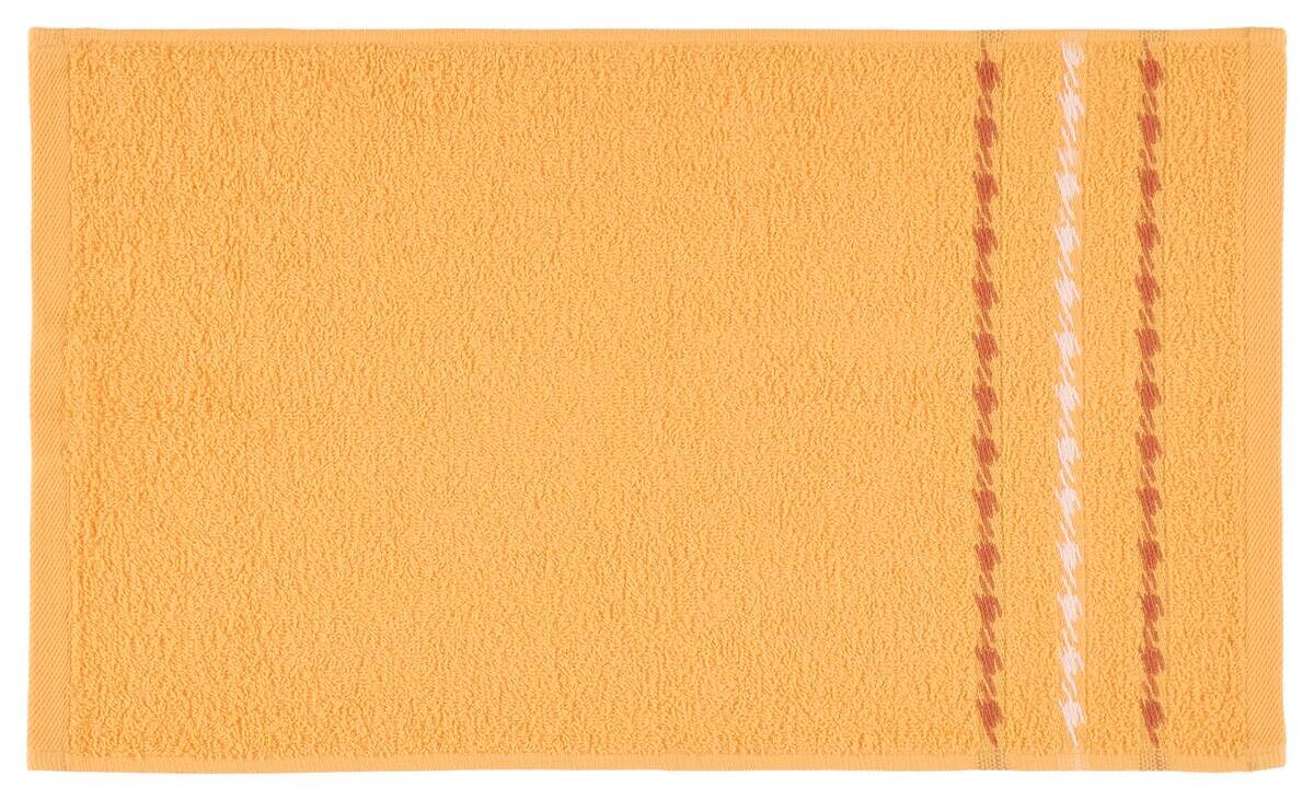 POCOline Gästehandtuch ANNA orange Baumwolle B/L: ca. 30x50 cm