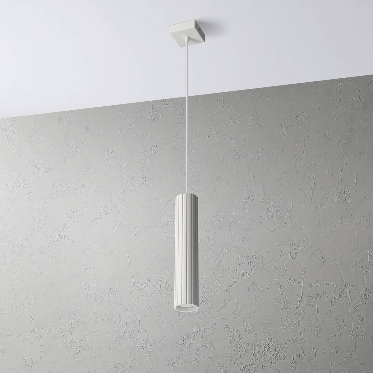 Lamkur Strahler Prisma weiß Stahl B/H/L: ca. 6,5x118x6,5 cm 1 Brennstellen