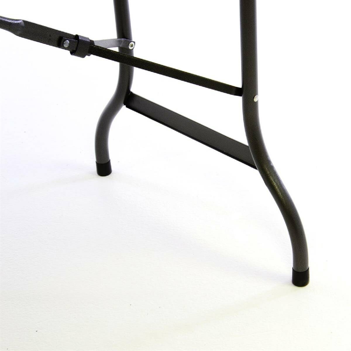 VCM Gartentisch braun Metall B/H/L: ca. 70x75x180 cm