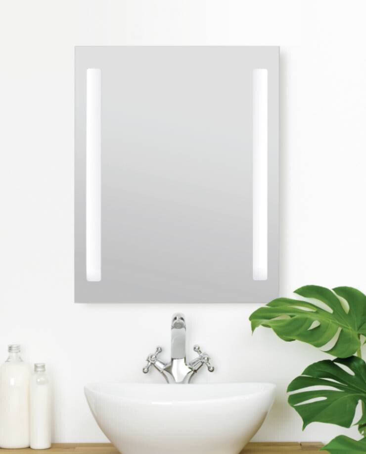 Hölscher Leuchten Wandspiegel 005 960 Metall Glas B/H: ca. 51x61 cm
