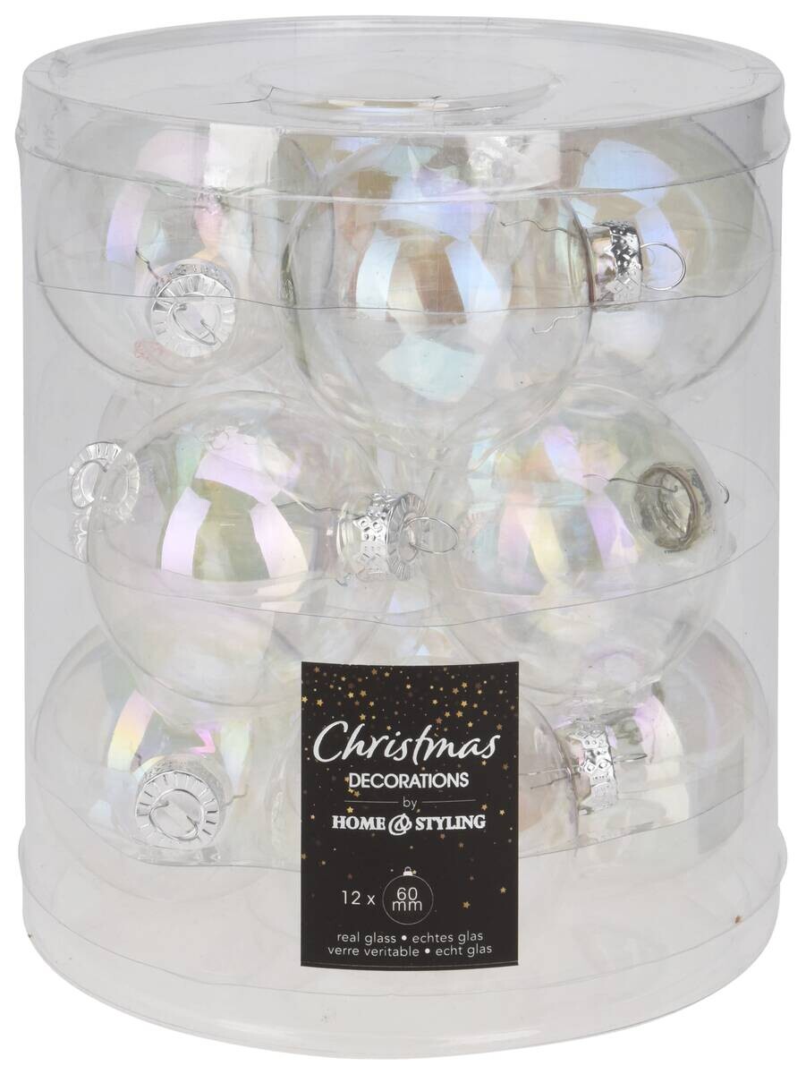 Weihnachtskugel perlmutt D: ca. 6 cm