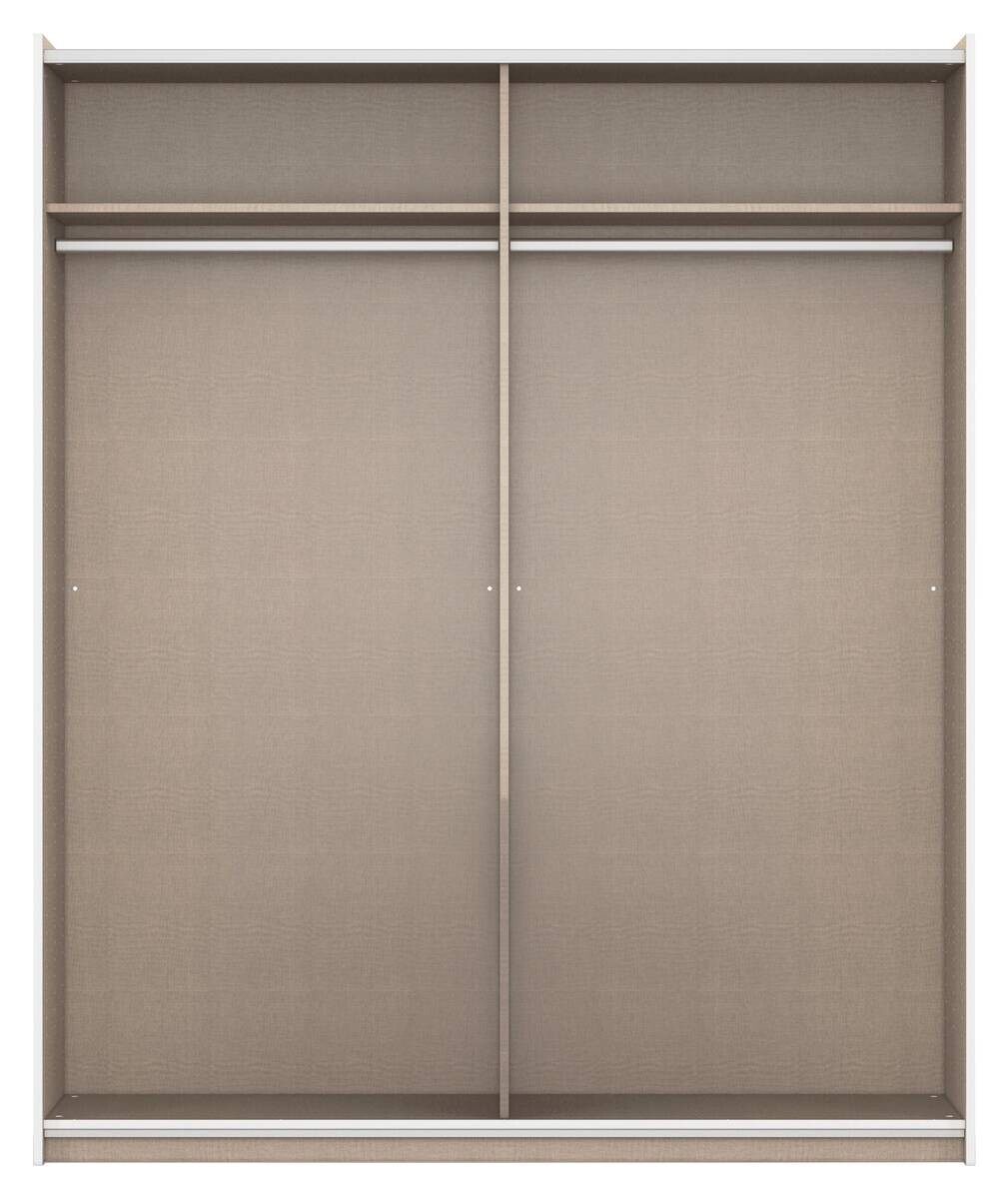 Kleiderschrank Oslo Alpinweiß grau B/H/T: ca. 175x210x59 cm