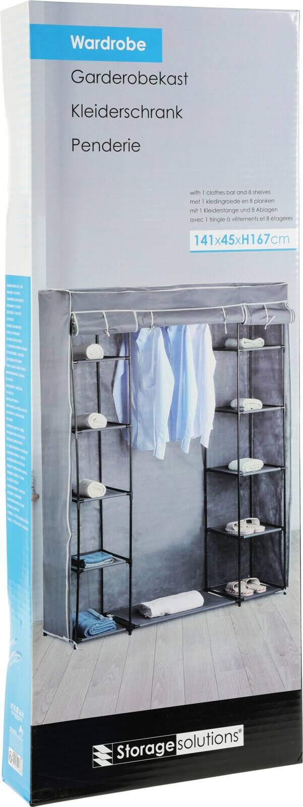 Kleiderschrank anthrazit Stahl