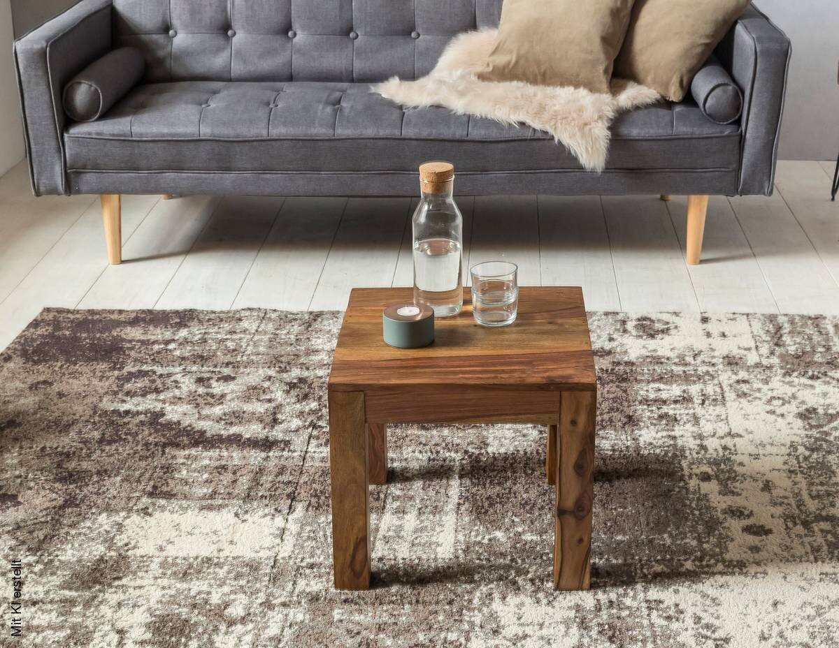 Couchtisch natur B/H/T: ca. 45x40x45 cm