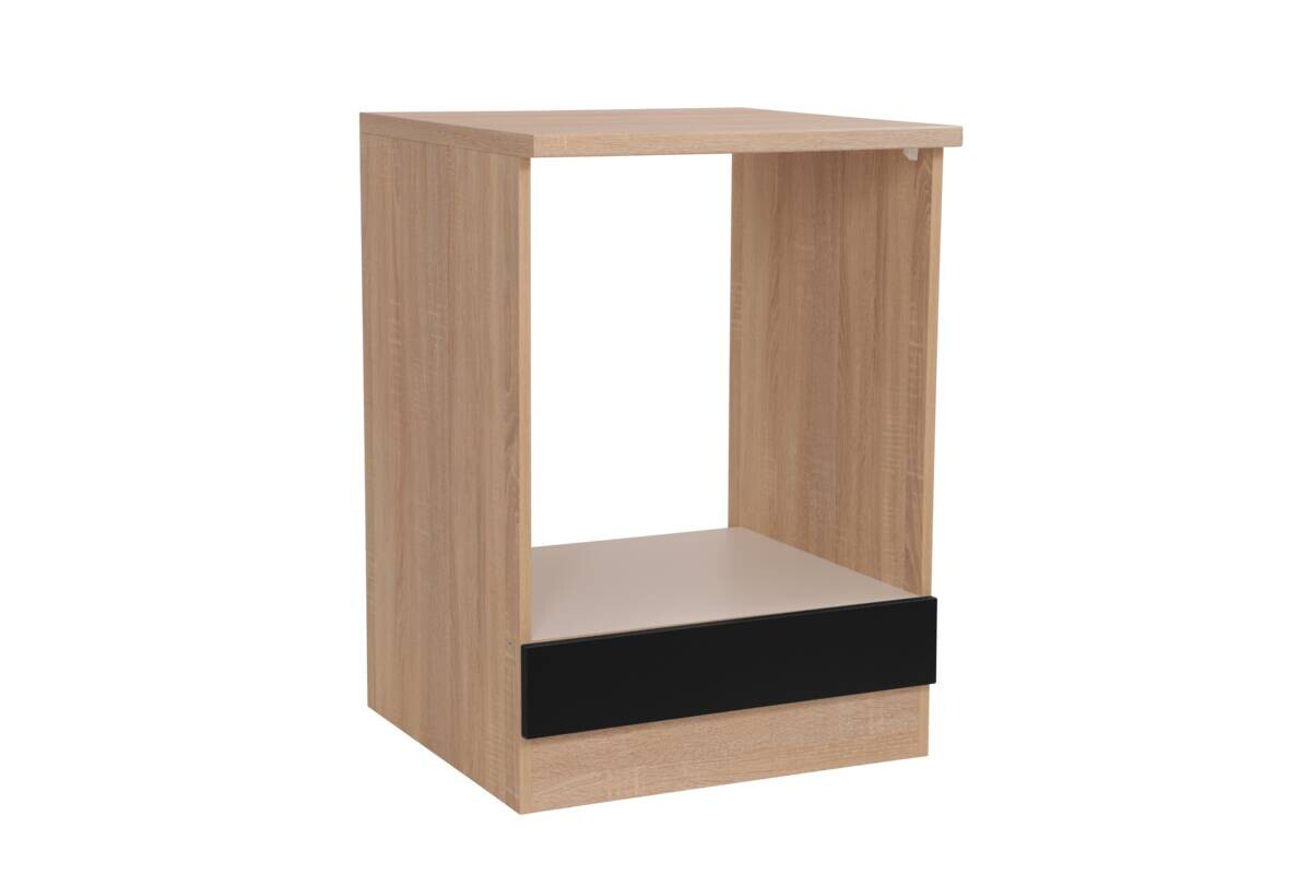 Herdumbauschrank Merle schwarz B/H/T: ca. 60x85x60 cm